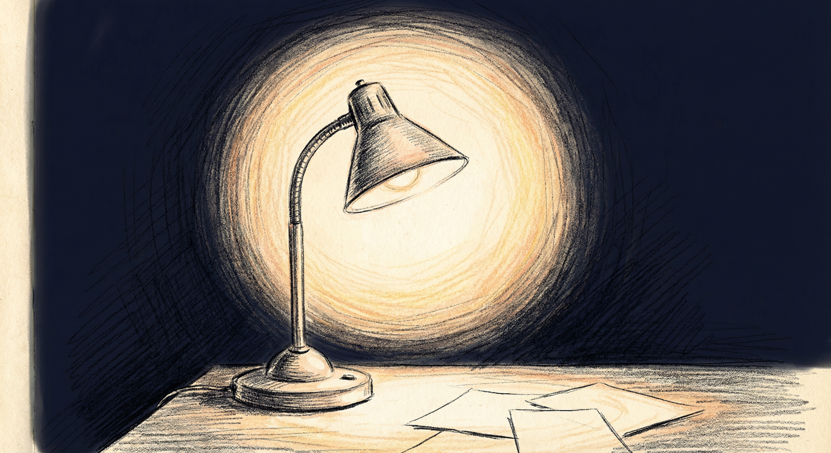 封面:孤独的灯光